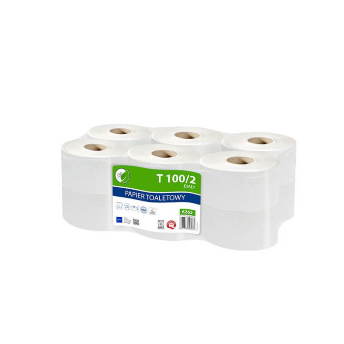 Lamix T ELLIS ECOLINE 100/2 Papier Toaletowy Extra Biały Makulatura 6262
